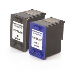 CARTUCHO DE TINTA COMPATÍVEL PARA HP 21/27/56 E 22/28/57 ( PRETO E COLOR ) CARTUCHO DE TINTA COMPATÍVEL PARA HP 21/27/56 E 22/28/57 ( PRETO E COLOR )